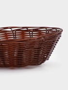Корзинка для фруктов и хлеба Доляна «Шоко», 18×18×5.5 см, пластик, плетёная, коричневая - Фото 7
