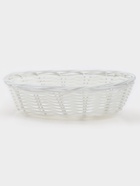 Корзинка для фруктов и хлеба Доляна «Молоко», 18×13×5 см, пластик, плётеная, белая - Фото 4