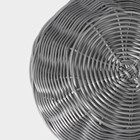 Корзинка для подачи Доляна «Плуг», 20×20×6 см, пластик, плетёная, серая - Фото 6