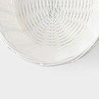 Корзинка для фруктов и хлеба Доляна «Молоко», 25×18×6.5 см, пластик, плетёная, белая - Фото 5