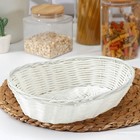 Корзинка для подачи Доляна «Молоко», 27×22×6 см, белая - Фото 1