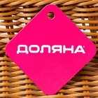 Корзинка для фруктов и хлеба Доляна «Капучино», пластик, плетёная, 30×19.5×6 см, коричневая - Фото 6