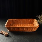 Корзинка для фруктов и хлеба Доляна «Капучино», 34×24×7 см - Фото 4