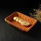 Корзинка для фруктов и хлеба Доляна «Капучино», 34×24×7 см - Фото 5