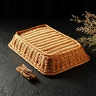 Корзинка для фруктов и хлеба Доляна «Капучино», 34×24×7 см - Фото 6