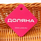 Корзинка для фруктов и хлеба Доляна «Капучино», пластик, плетёная, 34×24×7 см, коричневая - Фото 10