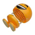 Смайл на пружинке, на панель в авто, смех, желтый - Фото 3