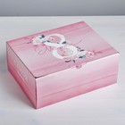 Коробка‒пенал, упаковка подарочная, «С 8 Марта!», 30 х 23 х 12 см - Фото 1