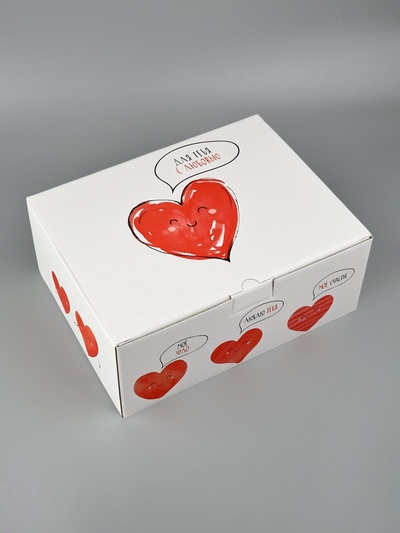 Коробка‒пенал, упаковка подарочная, «Для тебя с любовью», 30 х 23 х 12 см