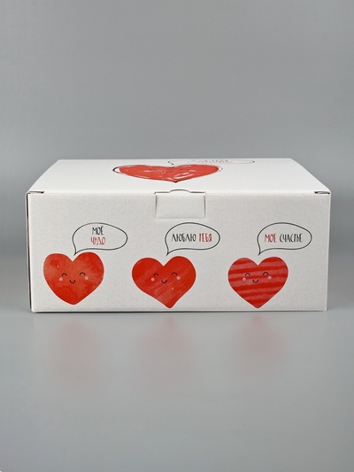 Коробка‒пенал, упаковка подарочная, «Для тебя с любовью», 30 х 23 х 12 см