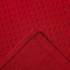 Полотенце "Доляна" цв. бордовый 35х60 см, 100% хл., крупная вафля 220 г/м2 - Фото 3