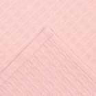 Кухонное полотенце «Доляна», розовое, 35×60 см, 100% хлопок, крупная вафля 220 г/м² - Фото 4