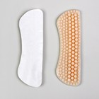 Пяткоудерживатели для обуви, массажные, на клеевой основе, силиконовые, 9,5 × 3 см, пара, цвет бежевый - Фото 3