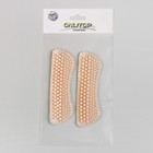 Пяткоудерживатели для обуви, массажные, на клеевой основе, силиконовые, 9,5 × 3 см, пара, цвет бежевый - Фото 5