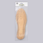 Стельки для обуви, универсальные, кожаные, дышащие, р-р RU до 45 (р-р Пр-ля до 46), 28.5 см, пара, коричневые - Фото 4