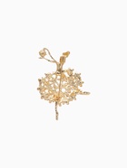 Брошь «Балерина» женственность, цвет белый в золоте - Фото 3