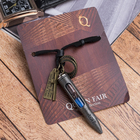 Мужской кулон «Резон» пуля, цвет чернёное серебро на чёрном шнурке, 80 см, МИКС - Фото 3