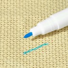 Маркер для ткани, водорастворимый, 14 см, цвет голубой - Фото 2