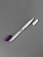 Маркер для ткани двусторонний, 16 см, самоисчезающий, удалитель чернил, фиолетовый, белый - Фото 2