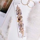 Аксессуар для волос "Моника" (на невидимках) 26 см розы с ромашками, золото - фото 68882808