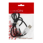 Кабель LuazON, Type-C - USB, 1 А, 1 м, черный - Фото 3
