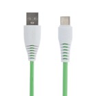 Кабель LuazON, Type-C - USB, 1 А, 1 м, зеленый - Фото 1