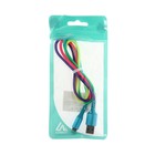 Кабель Luazon, Type-C - USB, 2 A, 1 м, оплётка нейлон, разноцветный - Фото 8