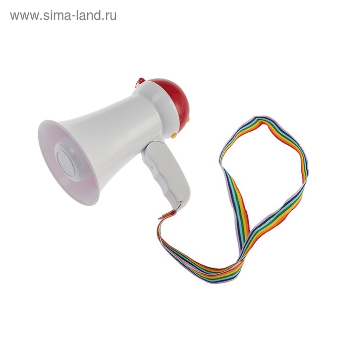 Громкоговоритель ручной мегафон, 5W, 200 метров, модель Rad-05, 2 режима, красно-белый - Фото 1
