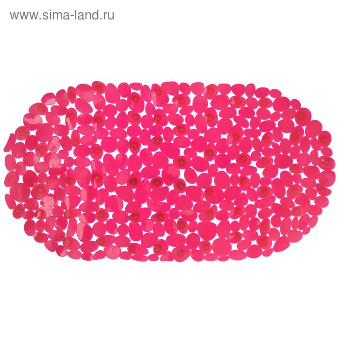 SPA-коврик для ванны на присосках «Розовая галька», 33×63 см - Фото 1