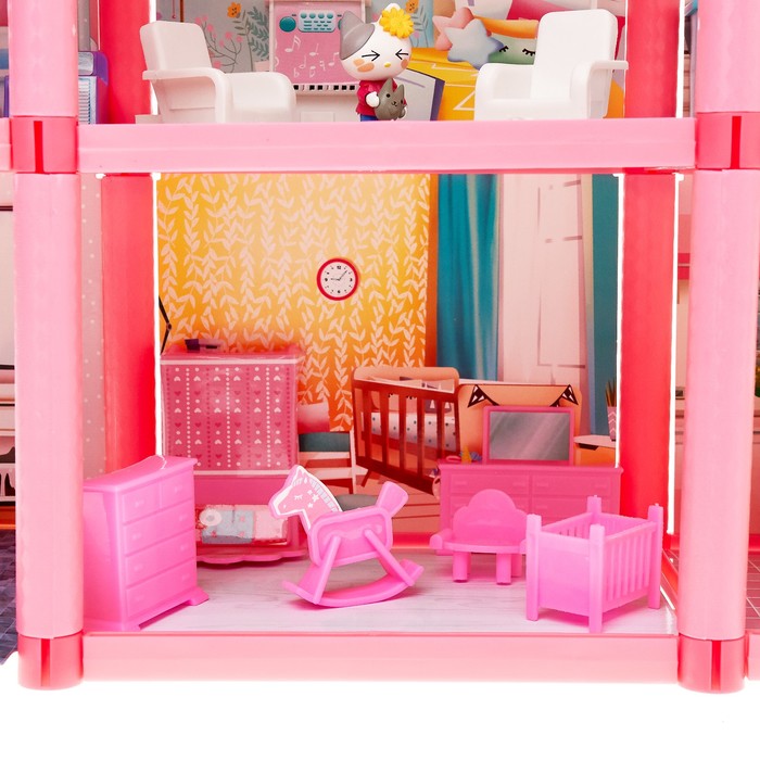 Дом для кукол «Кукольный дом» с мебелью и аксессуарами - фото 1907045335