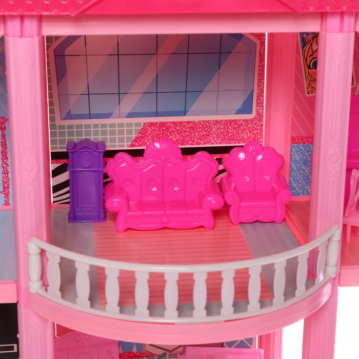 Дом для кукол «Кукольный дом» с аксессуарами - фото 1886429808