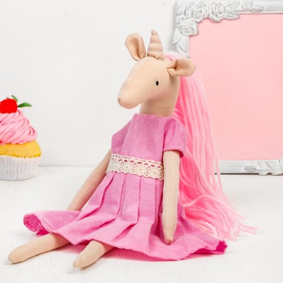 Интерьерная кукла «Радужная единорожка»