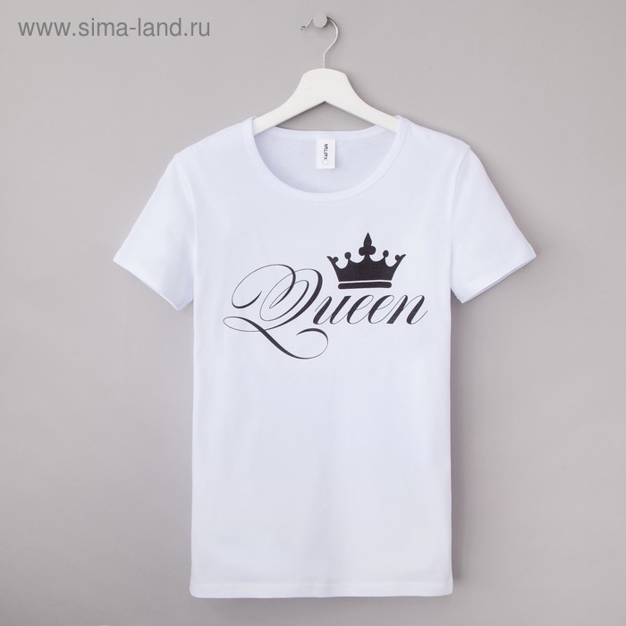 Футболка женская KAFTAN "Queen", белый, р. 46 - Фото 1