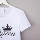 Футболка женская KAFTAN "Queen", белый, р. 48 - Фото 3
