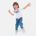 Футболка детская KAFTAN "Моряк", белый, рост 86-92 (28) - фото 24281688