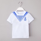 Футболка детская KAFTAN "Моряк", белый, рост 86-92 (28) - фото 24281689