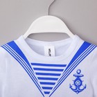Футболка детская KAFTAN "Моряк", белый, рост 86-92 (28) - фото 24281690