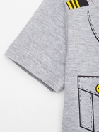 Футболка для мальчика KAFTAN «Пилот», серая, рост 98-104 см - Фото 8