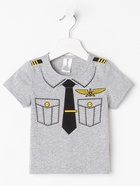 Футболка для мальчика KAFTAN «Пилот», серая, рост 98-104 см - Фото 10