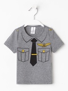 Футболка детская KAFTAN «Пилот», серая, рост 122-128 см (34) - Фото 11