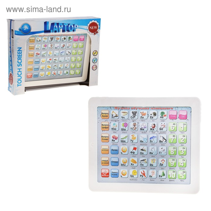 Планшет детский, звуковые эффекты, работает от батареек - Фото 1