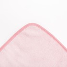 Пеленка-полотенце для купания розовый 100 х 75см махра 300г/м хл100% - Фото 3