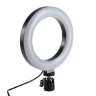 Светодиодная кольцевая лампа AKS-001, 6" (16 см), 5 Вт, 3 режима, работает от USB - Фото 1