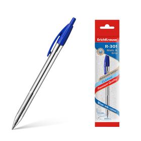 Ручка шариковая автоматическая ErichKrause R-301 Classic Matic 1.0, синяя, блистер