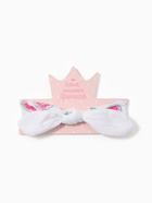 Повязка на голову для девочки «Крошка Я. Арбузик», размер 46-48, белая - фото 68042532