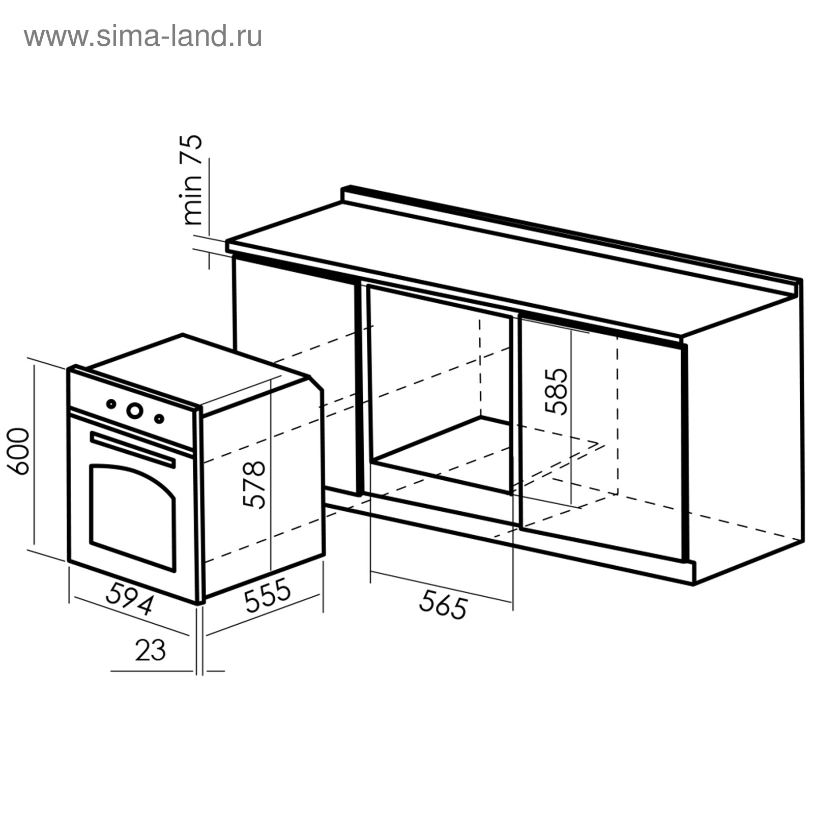 Dwg духовой шкаф