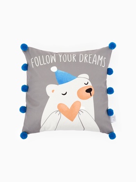 Наволочка декоративная Этель «Мишка» 40×40 см, 100% полиэстер