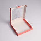 Коробка самосборная, с окном, розовая, 19 х 19 х 3 см - Фото 2