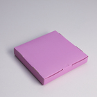Коробка самосборная, с окном, сиреневая, 19 х 19 х 3 см - Фото 3