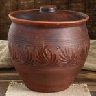 Горшок духовой с крышкой "Гончарный", декор, красная глина, 4.5 л, ручная работа - Фото 6